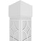 Ekena Millwork Craftsman Classic Square Non-Tapered Magnolia Fretwork Column w/ Standard Capital & Standard Base CC0809ENMGLCSCS - alternate 4